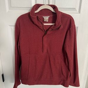 Women’s Raspberry Colored Avalanche Quarter-Zip Pullover, Large
